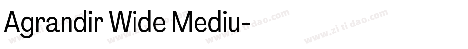 Agrandir Wide Mediu字体转换